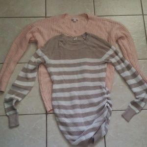 S GAP and XS Old Navy Maternity Longsleeve Sweater